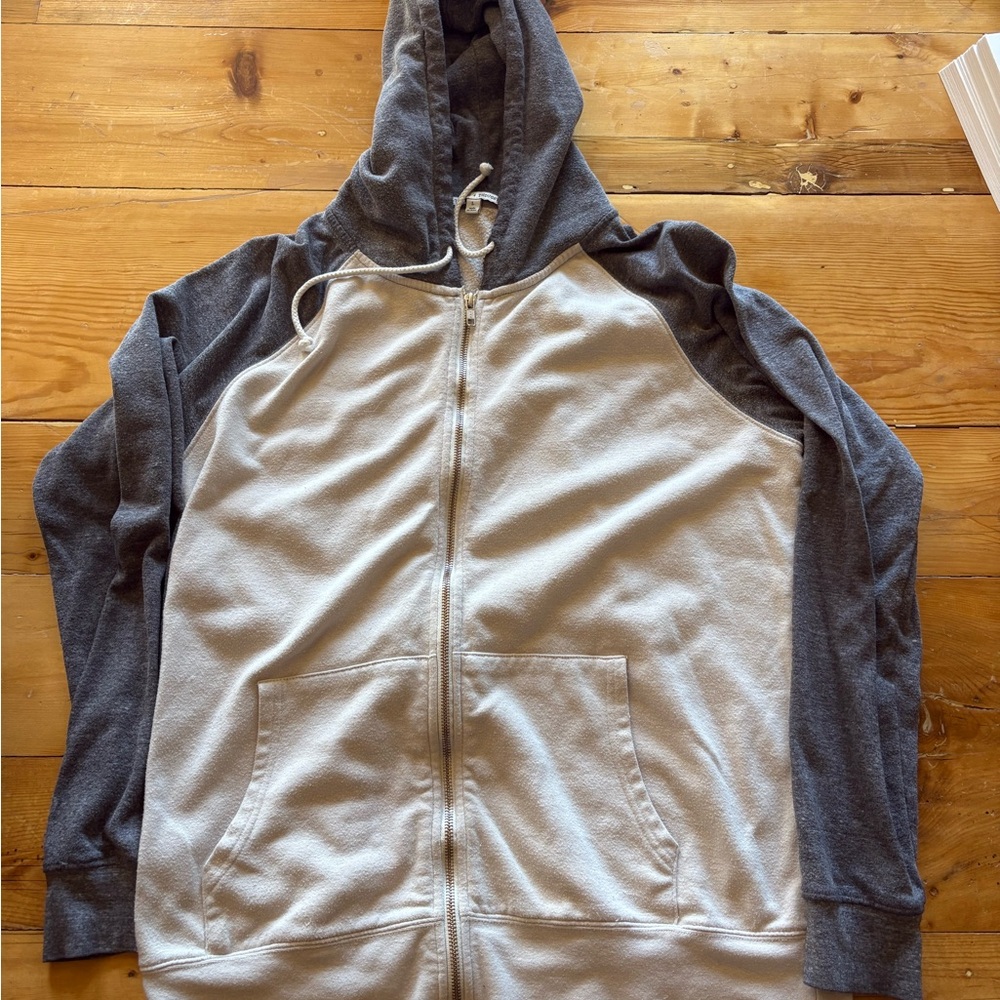 Threads 4 Thought Charcoal and Cream Hoodie